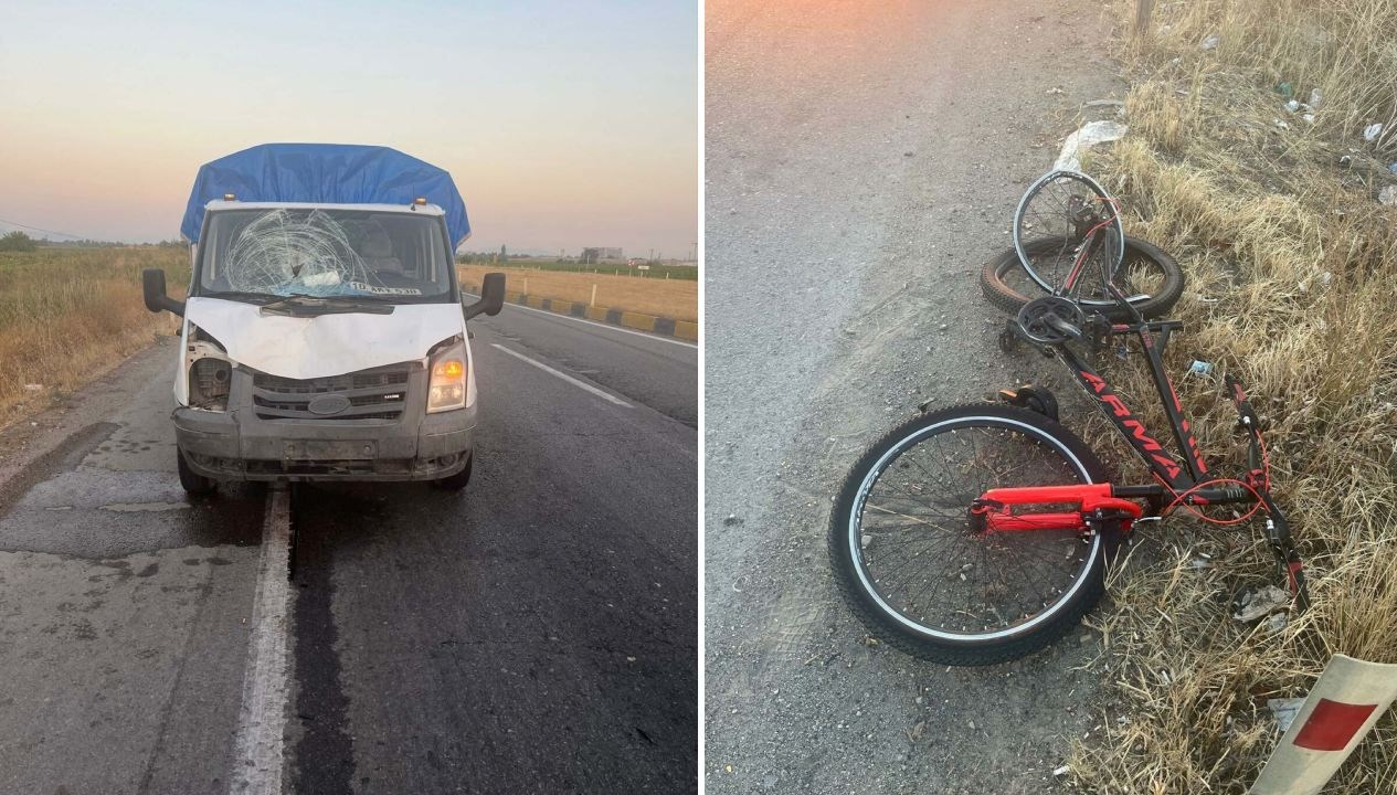 kamyonetin carptigi bisikletin surucusu oldu Hj2jDpVi